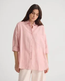 Erika Washed Casual Linen Shirt