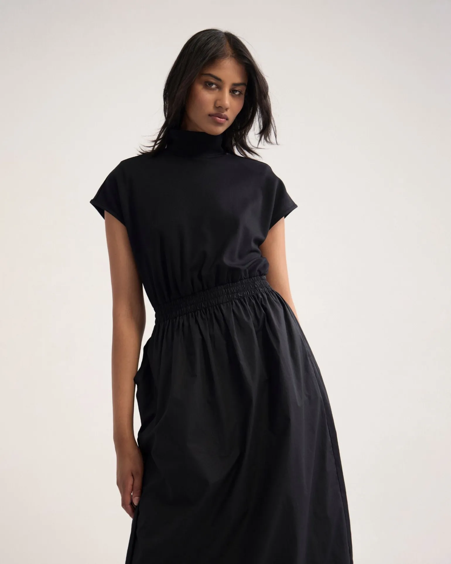 Esrealla High Collar Dress