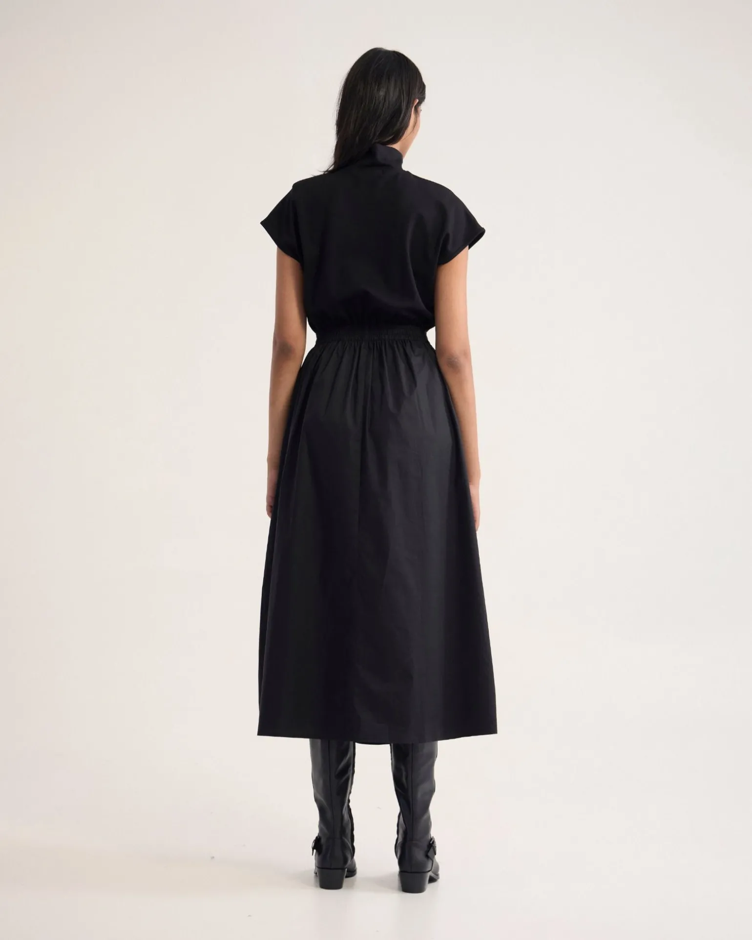 Esrealla High Collar Dress
