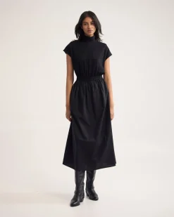 Esrealla High Collar Dress