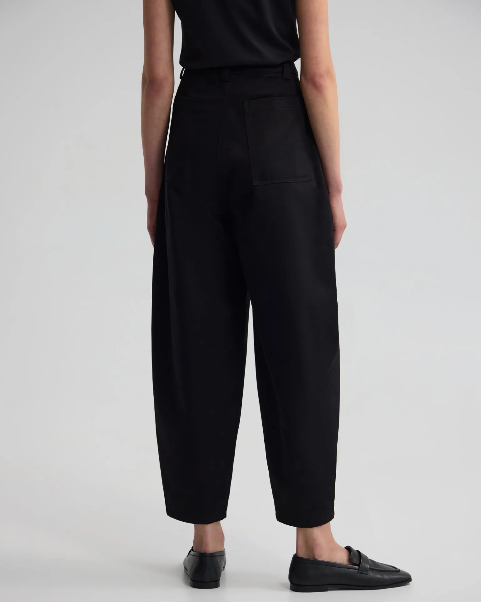 Etta Barrel Leg Cotton Pant