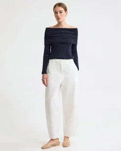 Etta Barrel Leg Cotton Pant