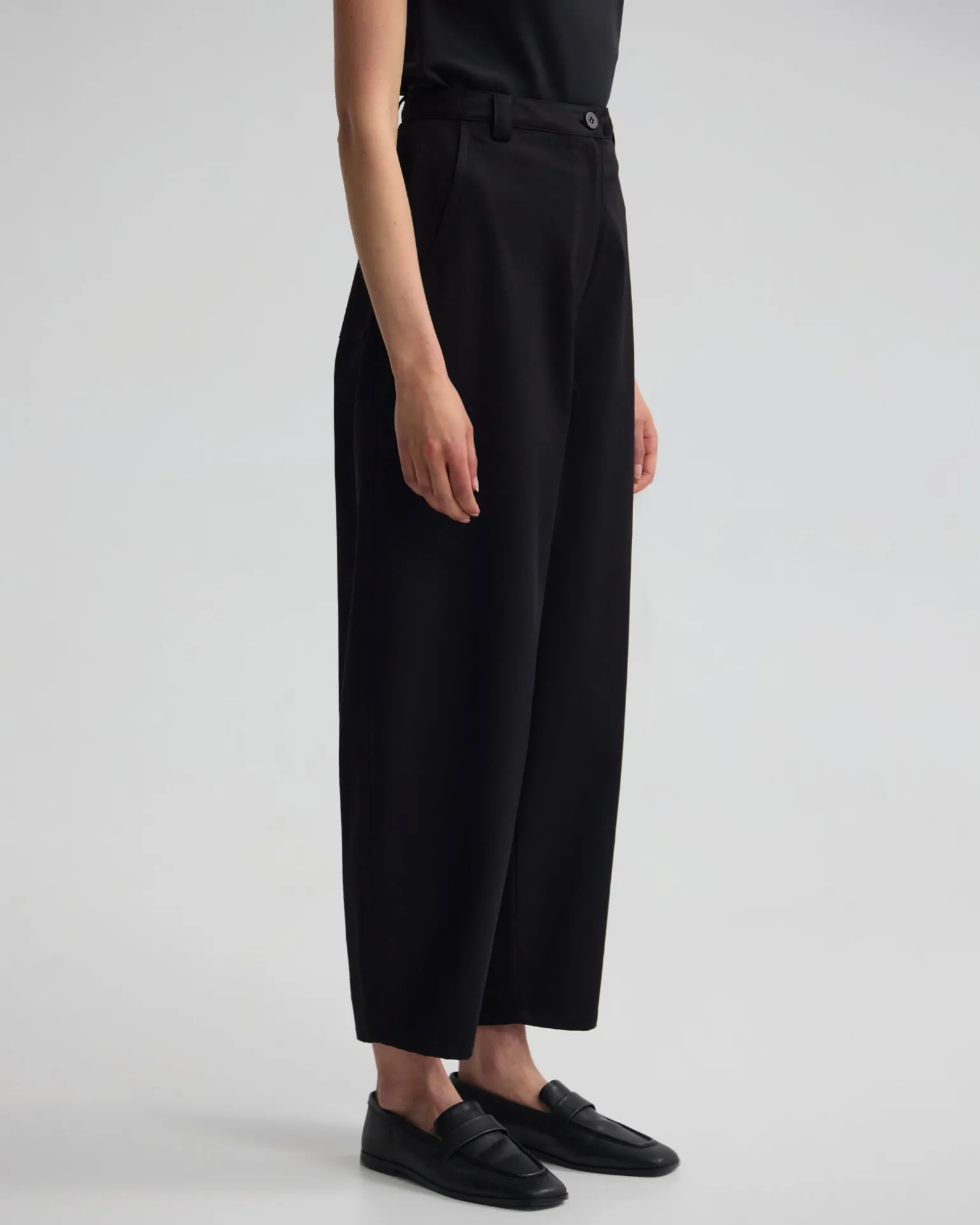 Etta Barrel Leg Cotton Pant