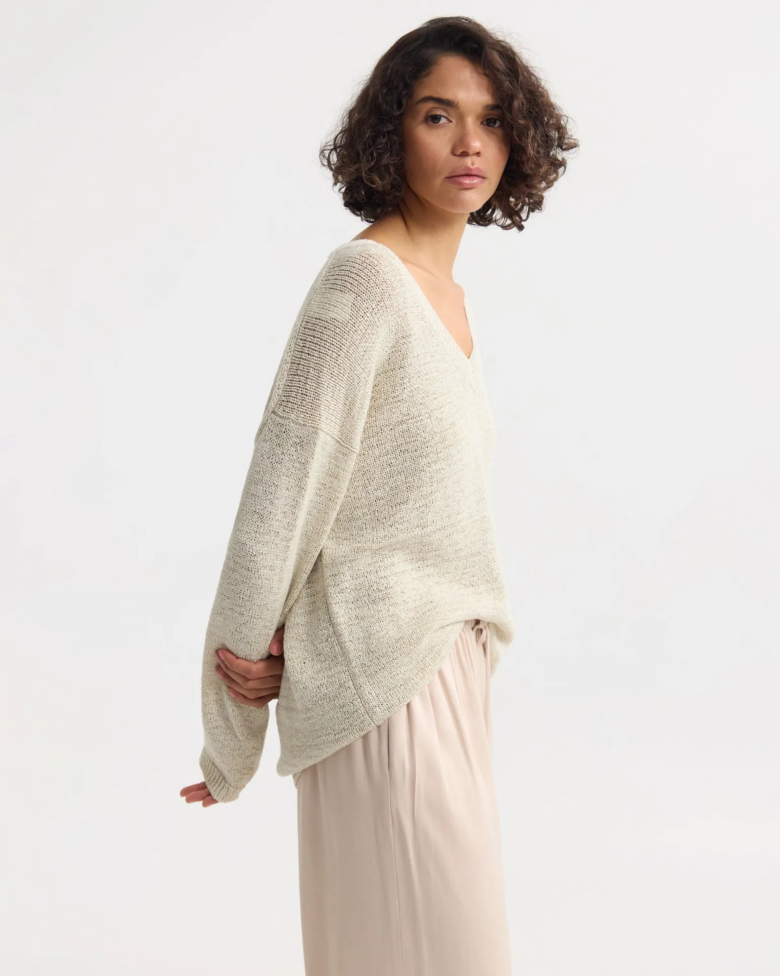 Fleur Chunky V-Neck Knit