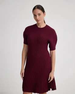 Florence Knitted Pleat Dress
