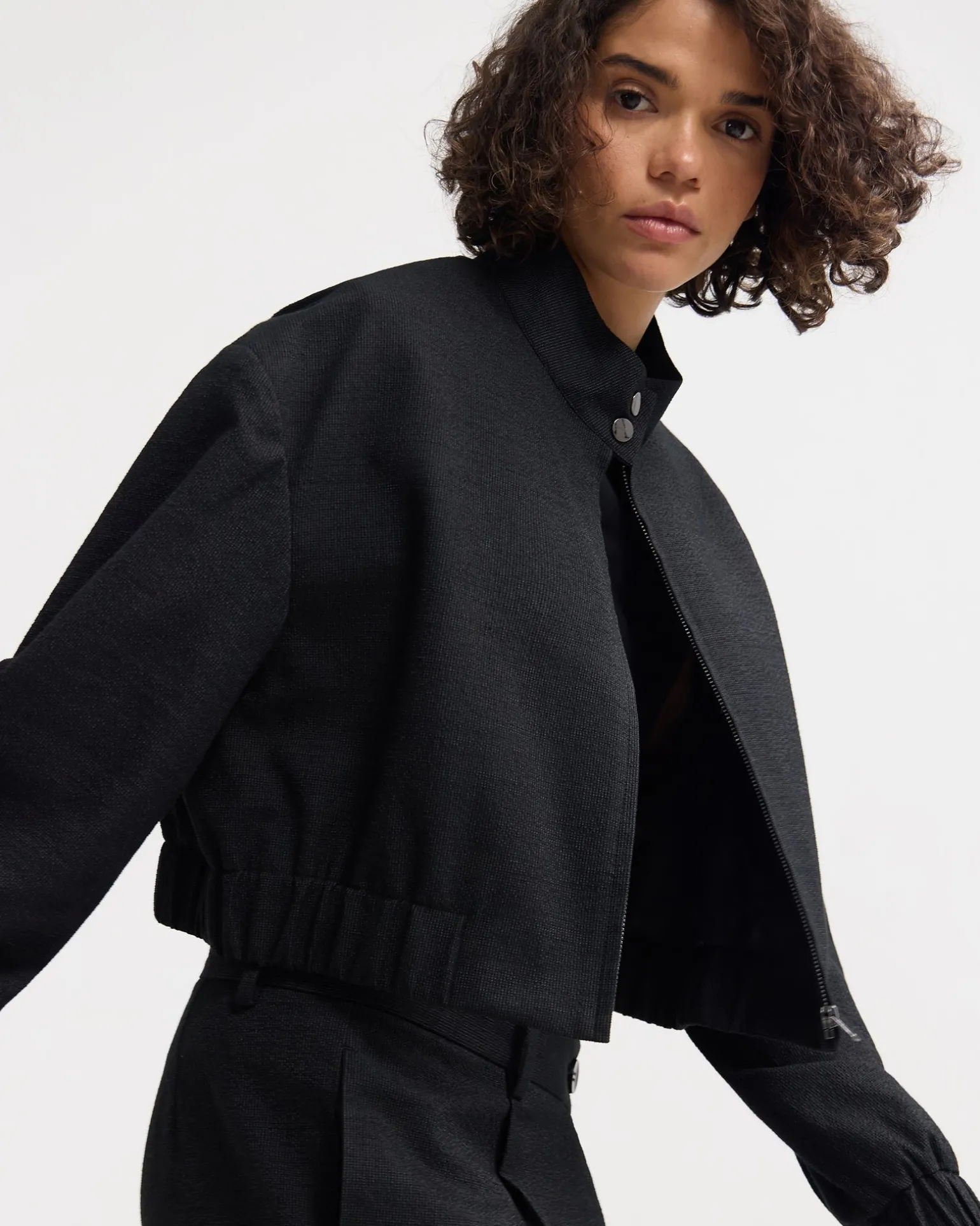 Frankie Crop Bomber Jacket