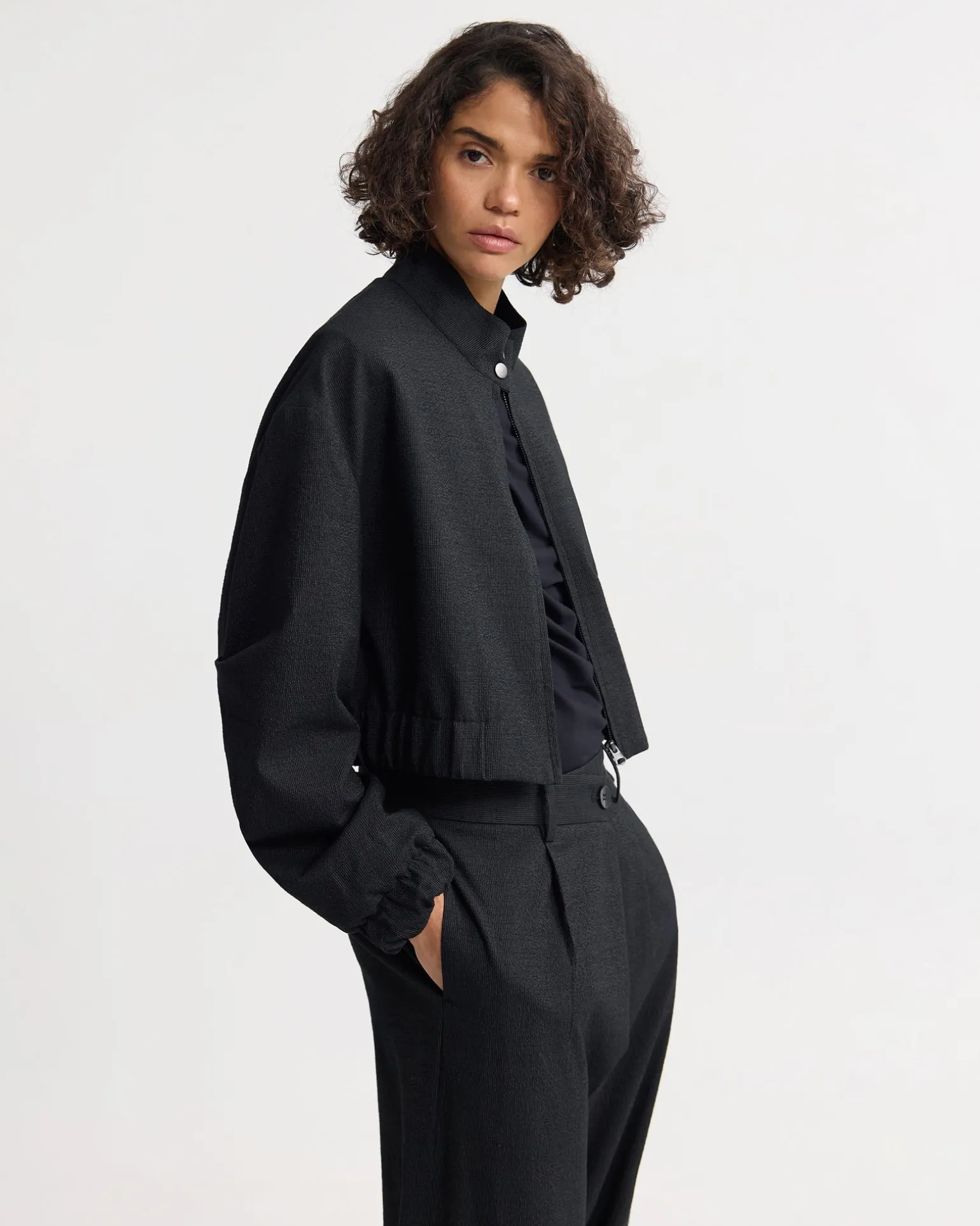 Frankie Crop Bomber Jacket