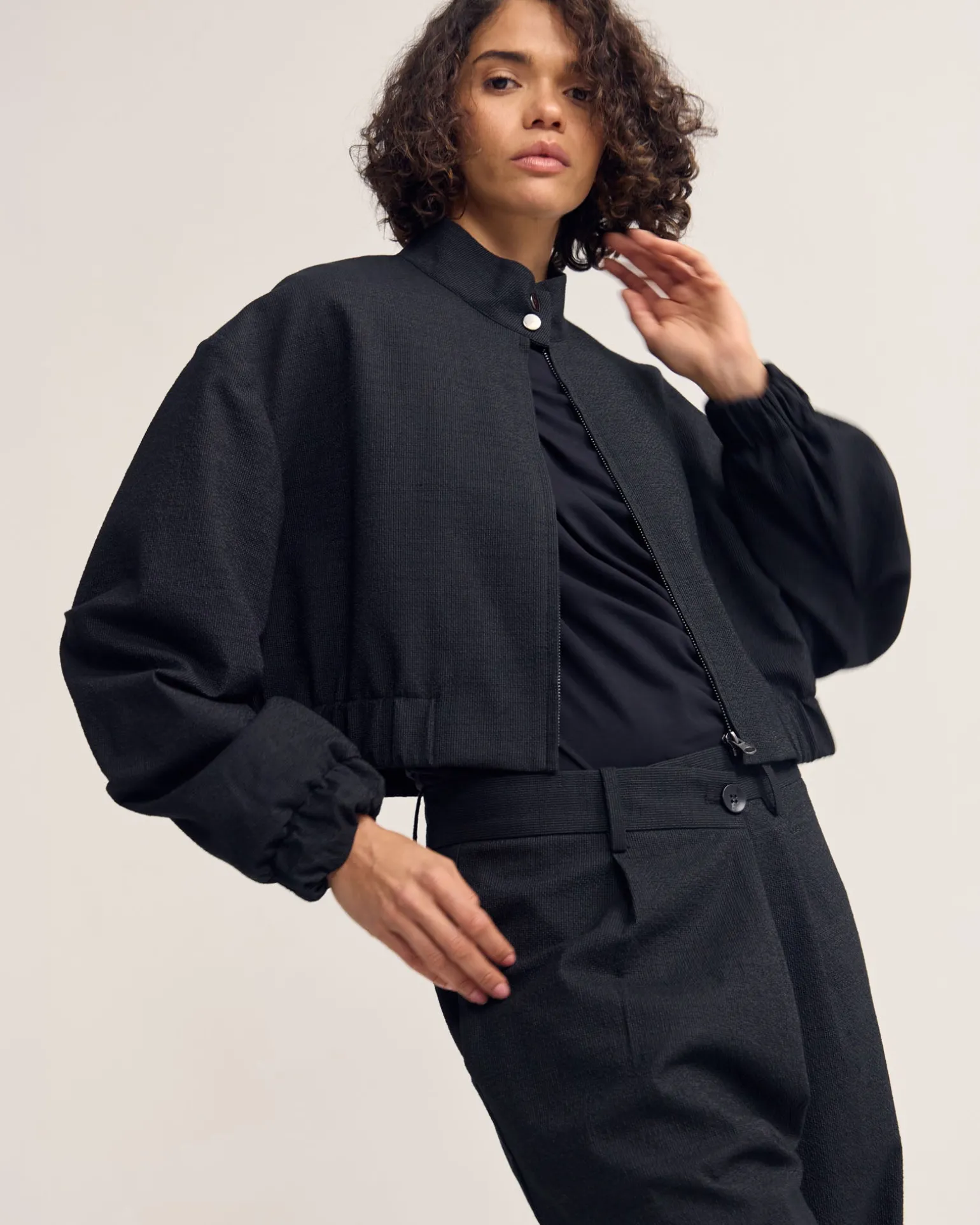 Frankie Crop Bomber Jacket