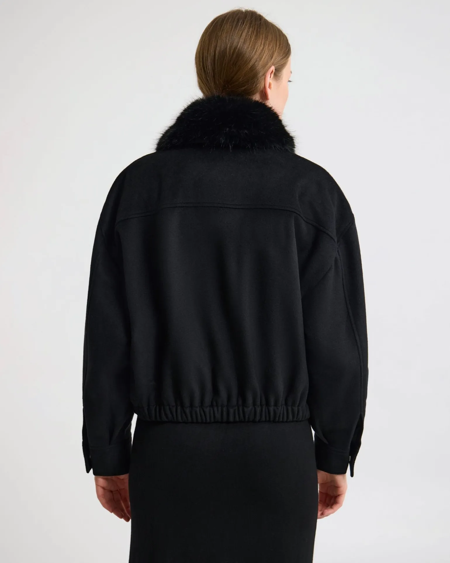 Freja Detatch Faux Fur Trim Jacket