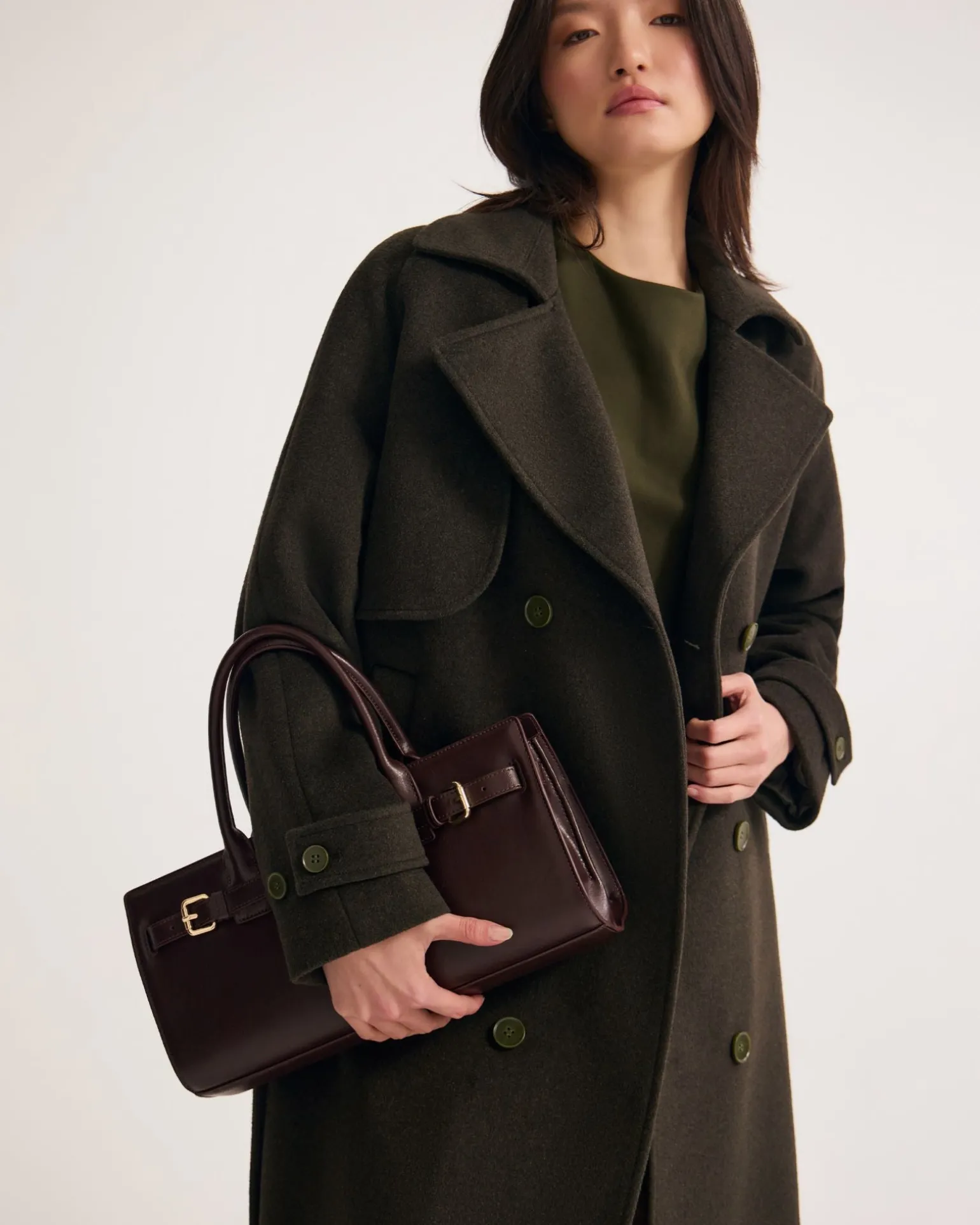 Gemma Wool Rich Trench Coat