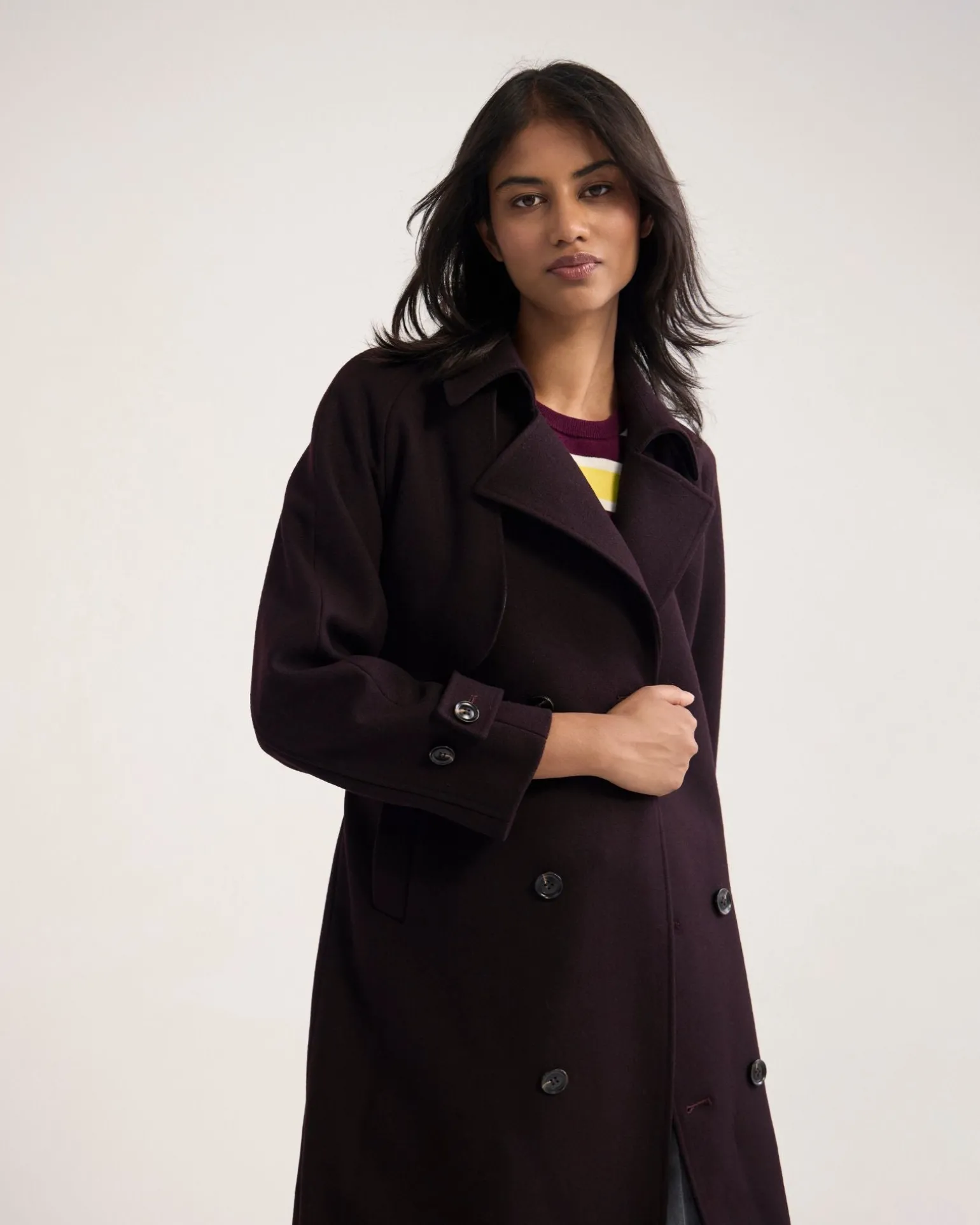 Gemma Wool Rich Trench Coat