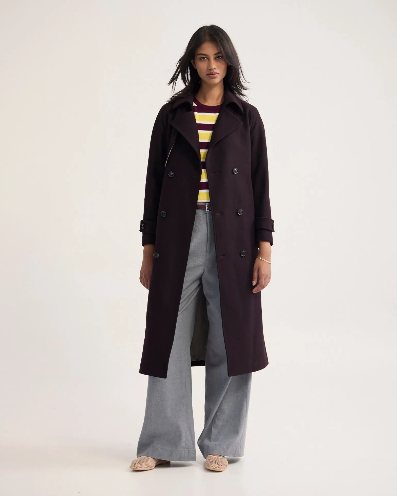 Gemma Wool Rich Trench Coat