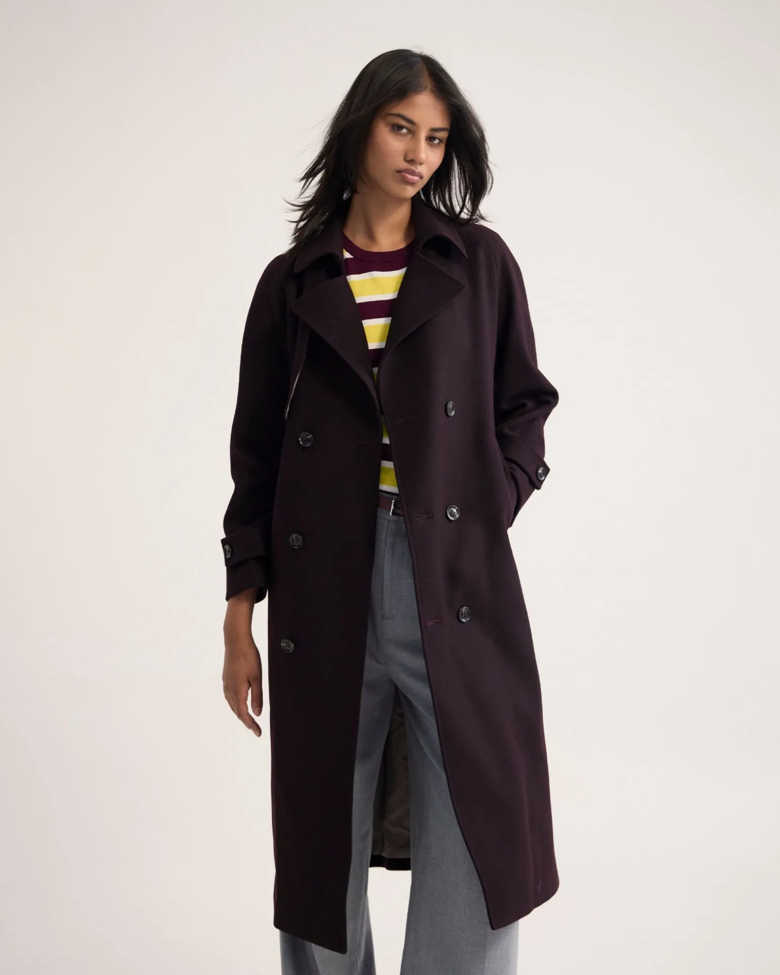 Gemma Wool Rich Trench Coat