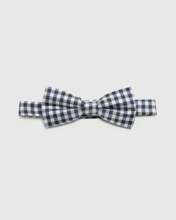 Gingham Silk Bow Tie