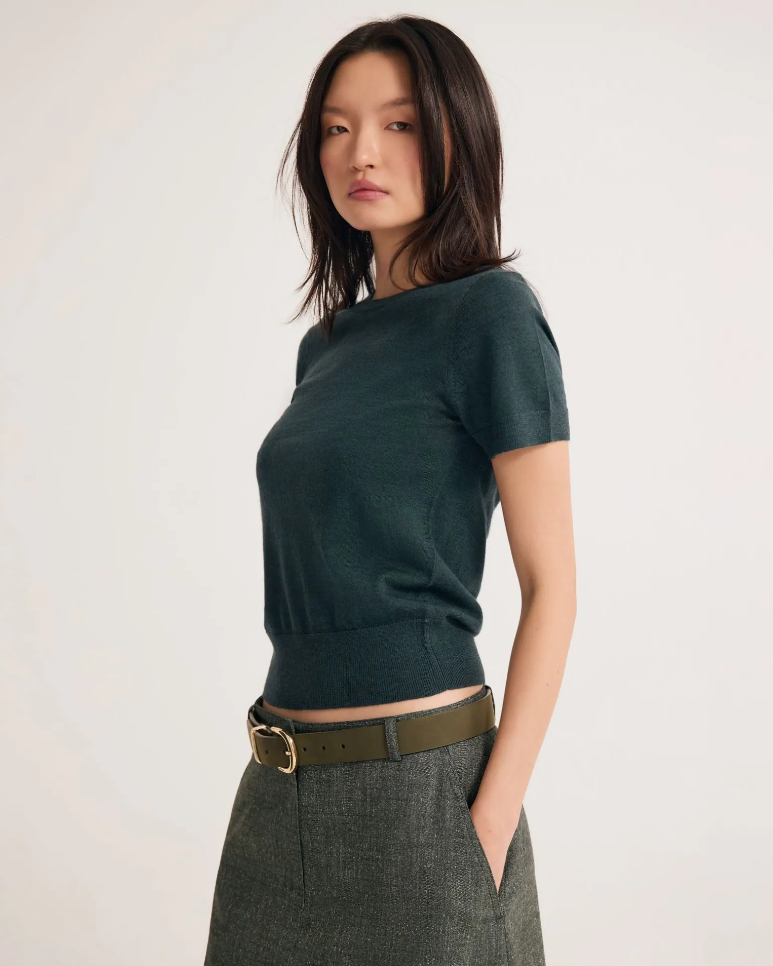 Grace Short Sleeve Merino Knit