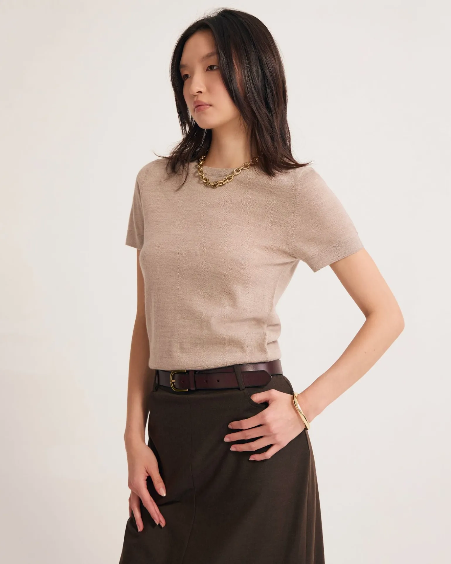 Grace Short Sleeve Merino Knit