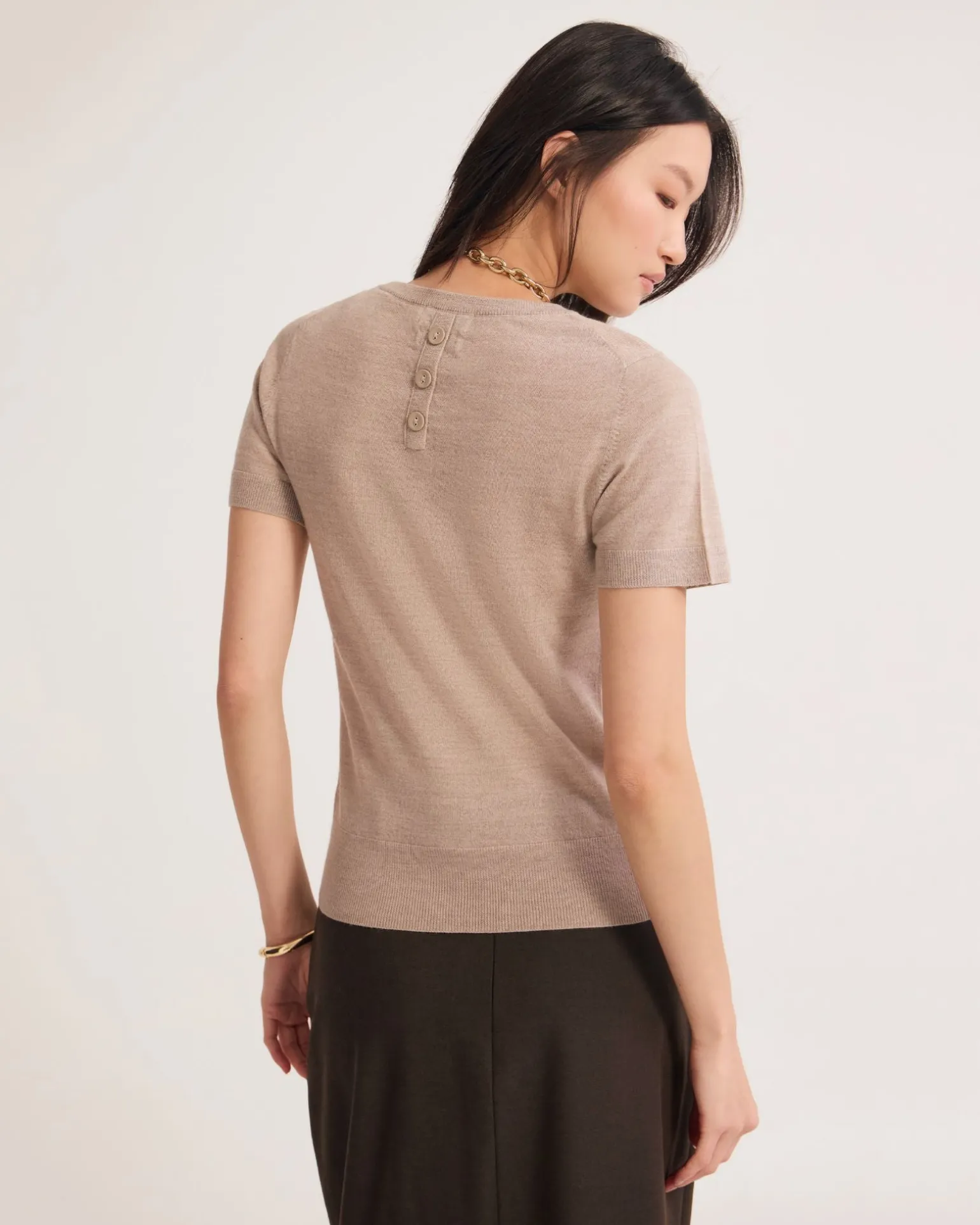 Grace Short Sleeve Merino Knit