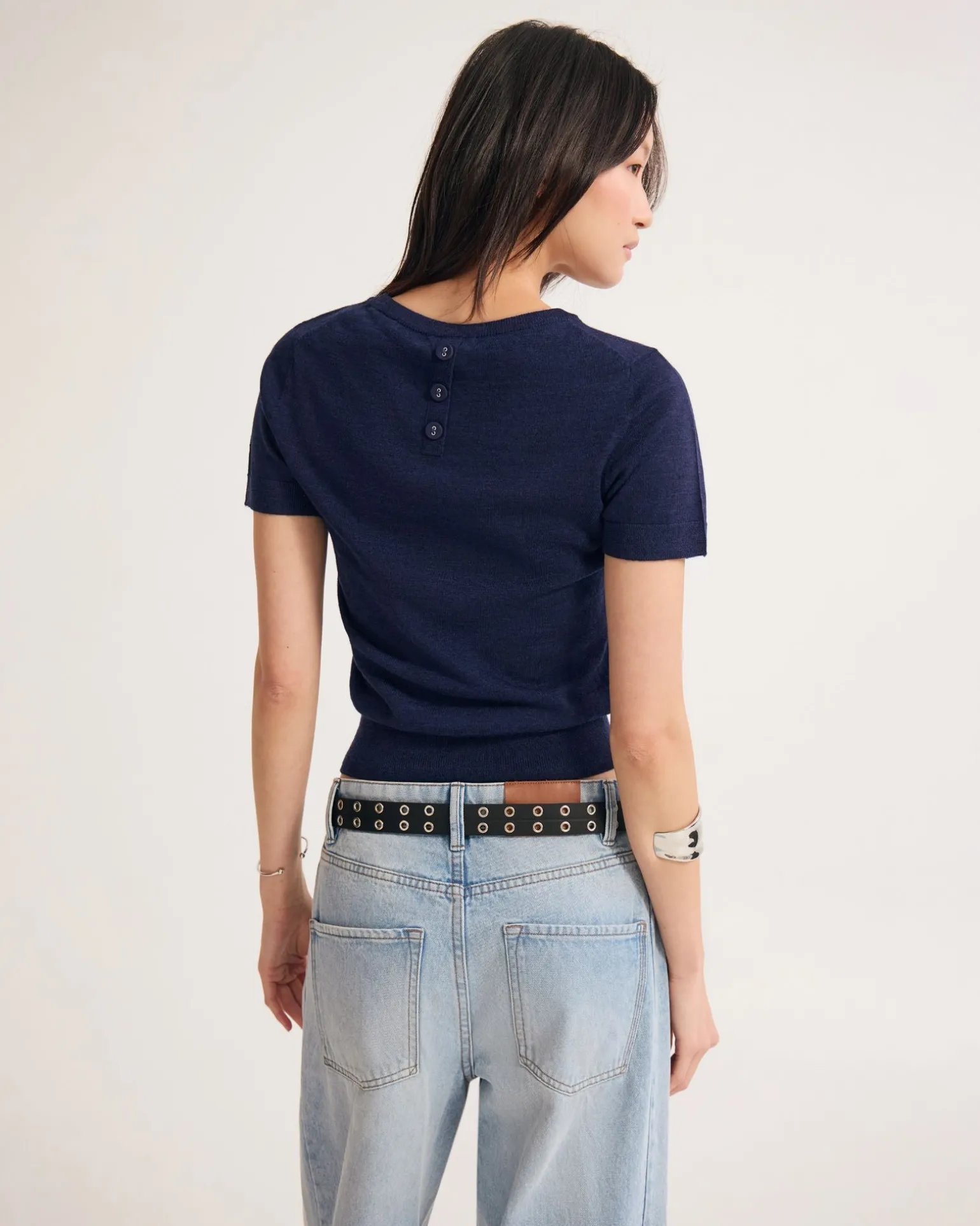 Grace Short Sleeve Merino Knit