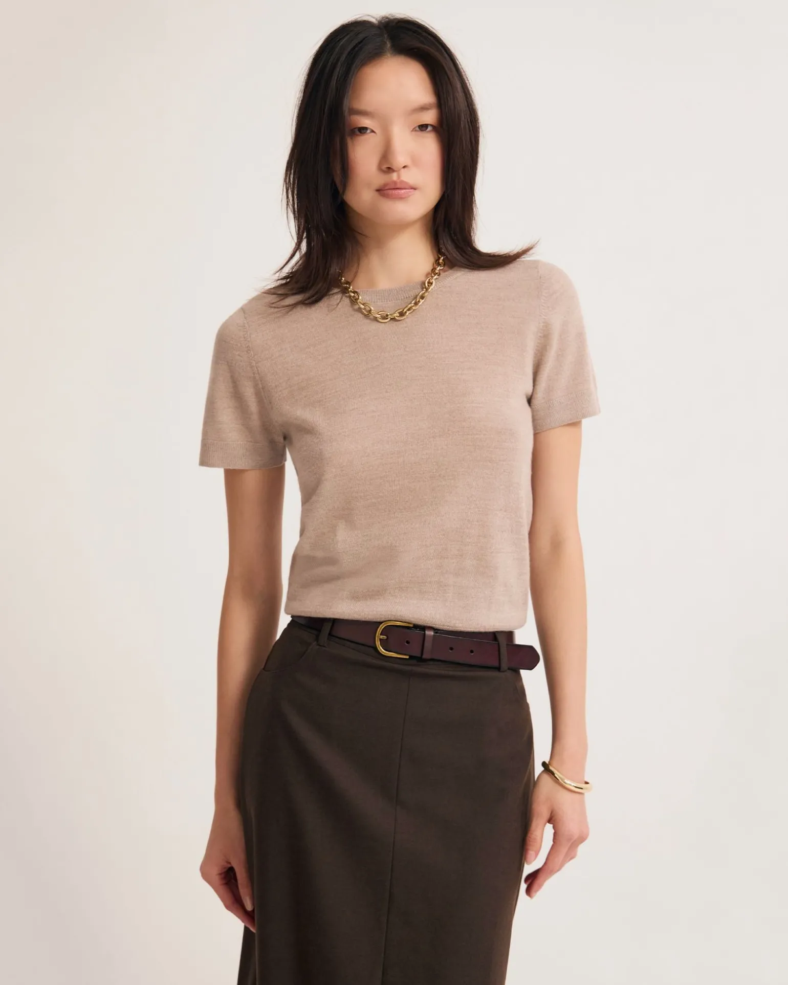 Grace Short Sleeve Merino Knit