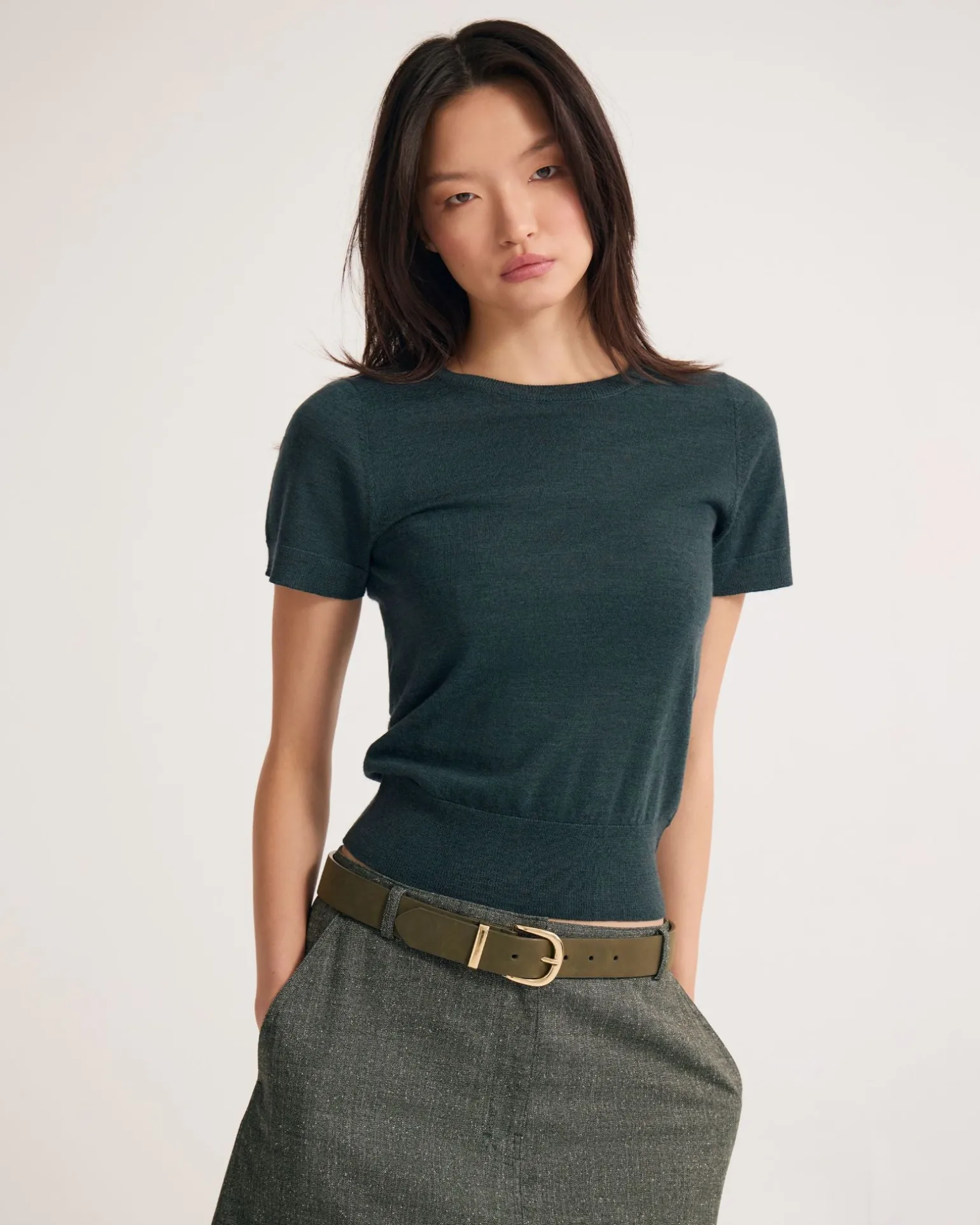 Grace Short Sleeve Merino Knit