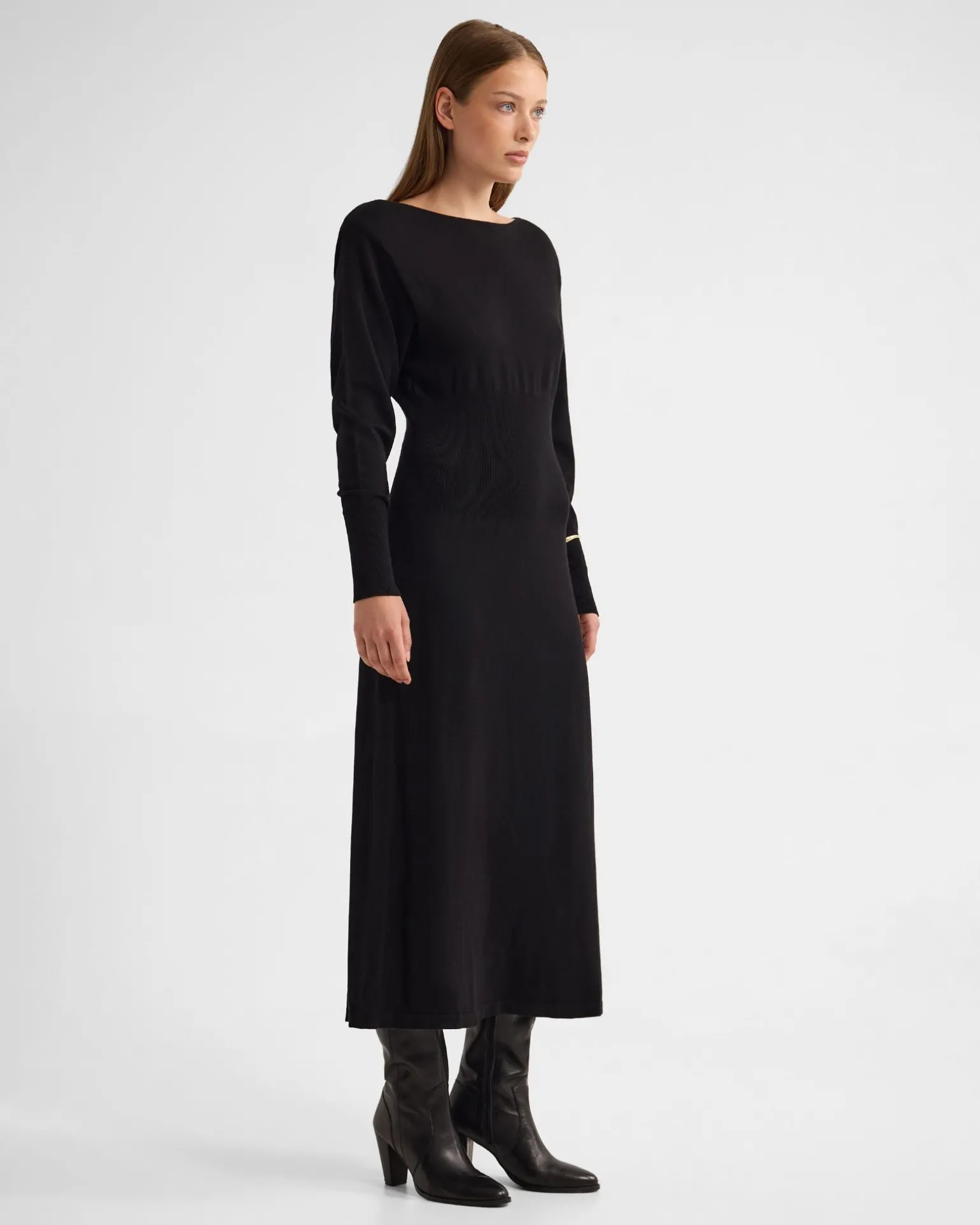 Greta Knitted Balloon Sleeve Dress