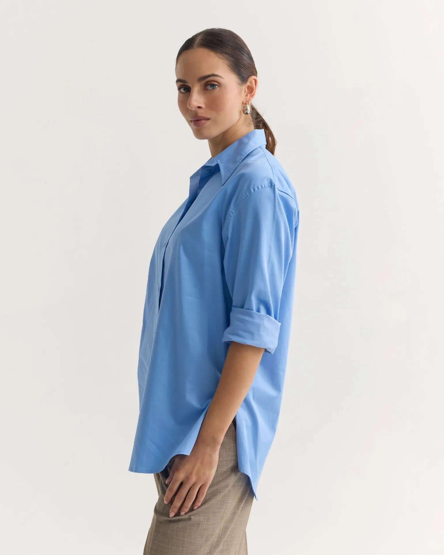 Hailey Oversize Cotton Shirt