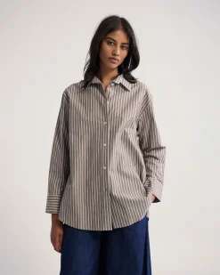 Hailey Striped Euro Fabric Shirt