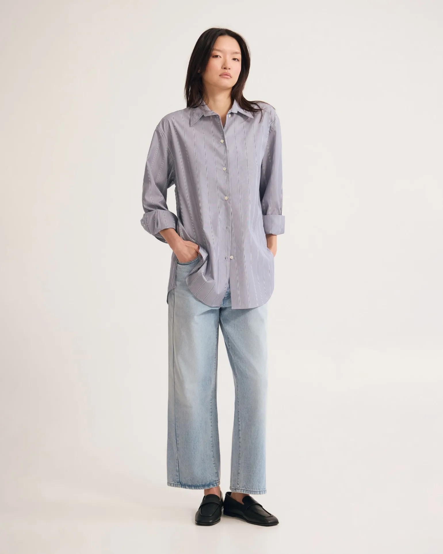 Hailey Stripe Oversized Shirt
