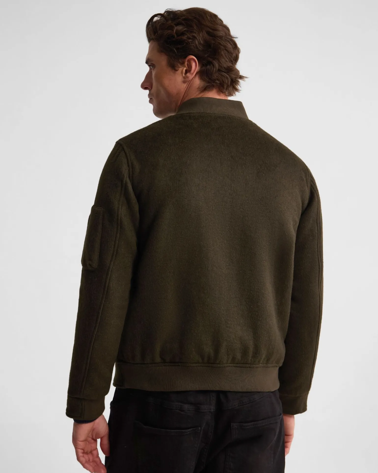 Hamish Wool Blend Bomber Jacket