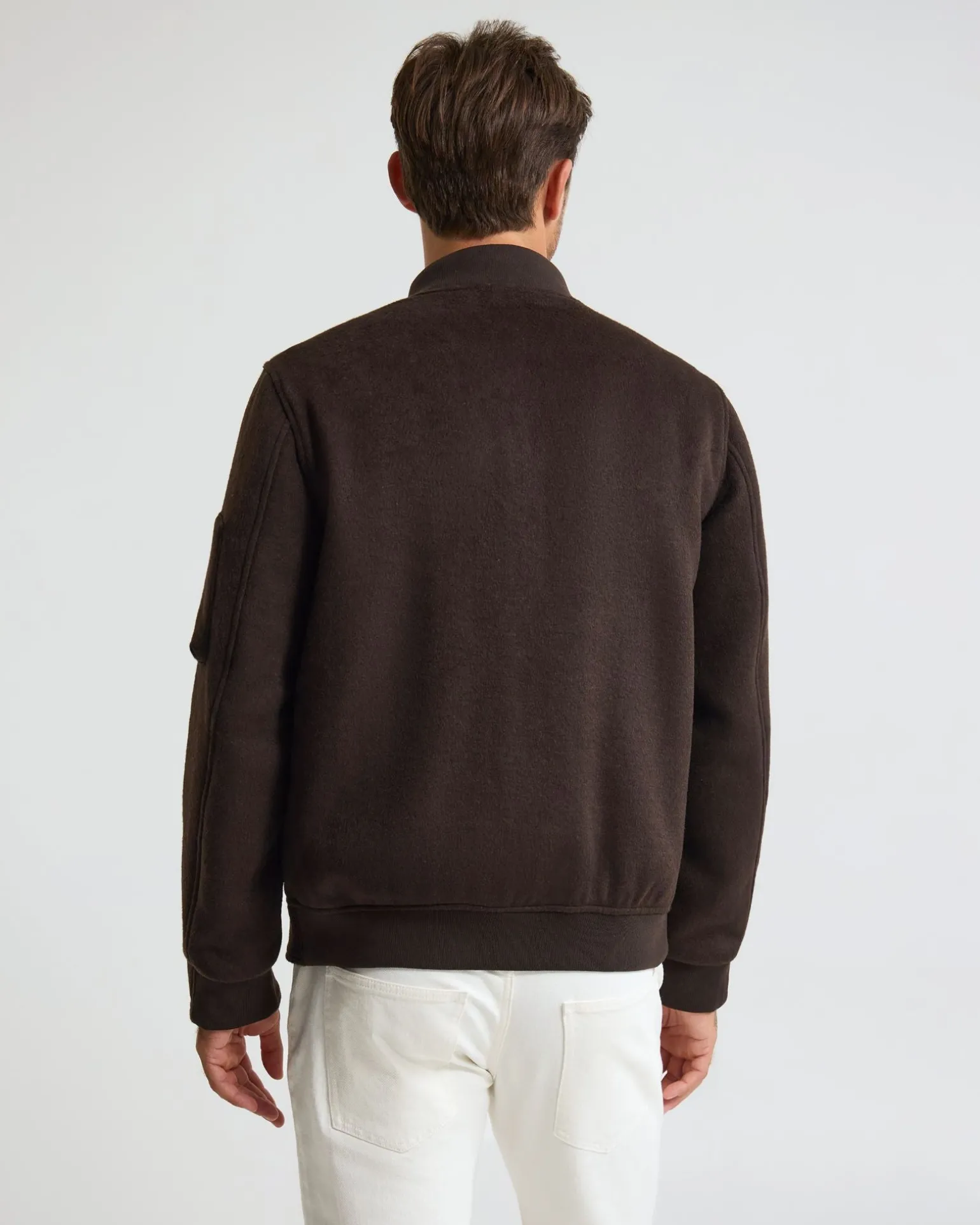 Hamish Wool Blend Bomber Jacket