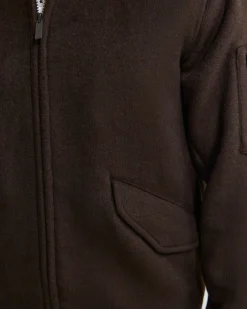 Hamish Wool Blend Bomber Jacket
