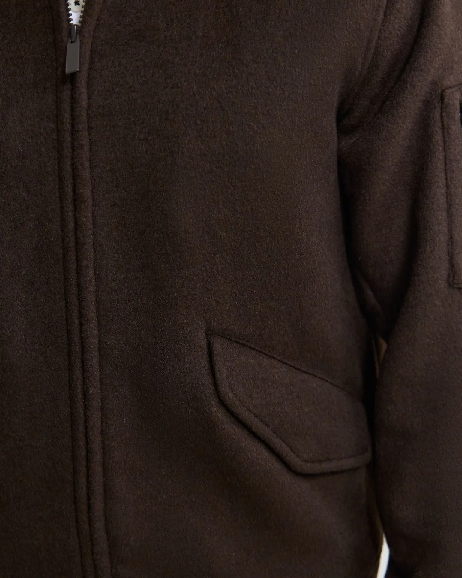 Hamish Wool Blend Bomber Jacket