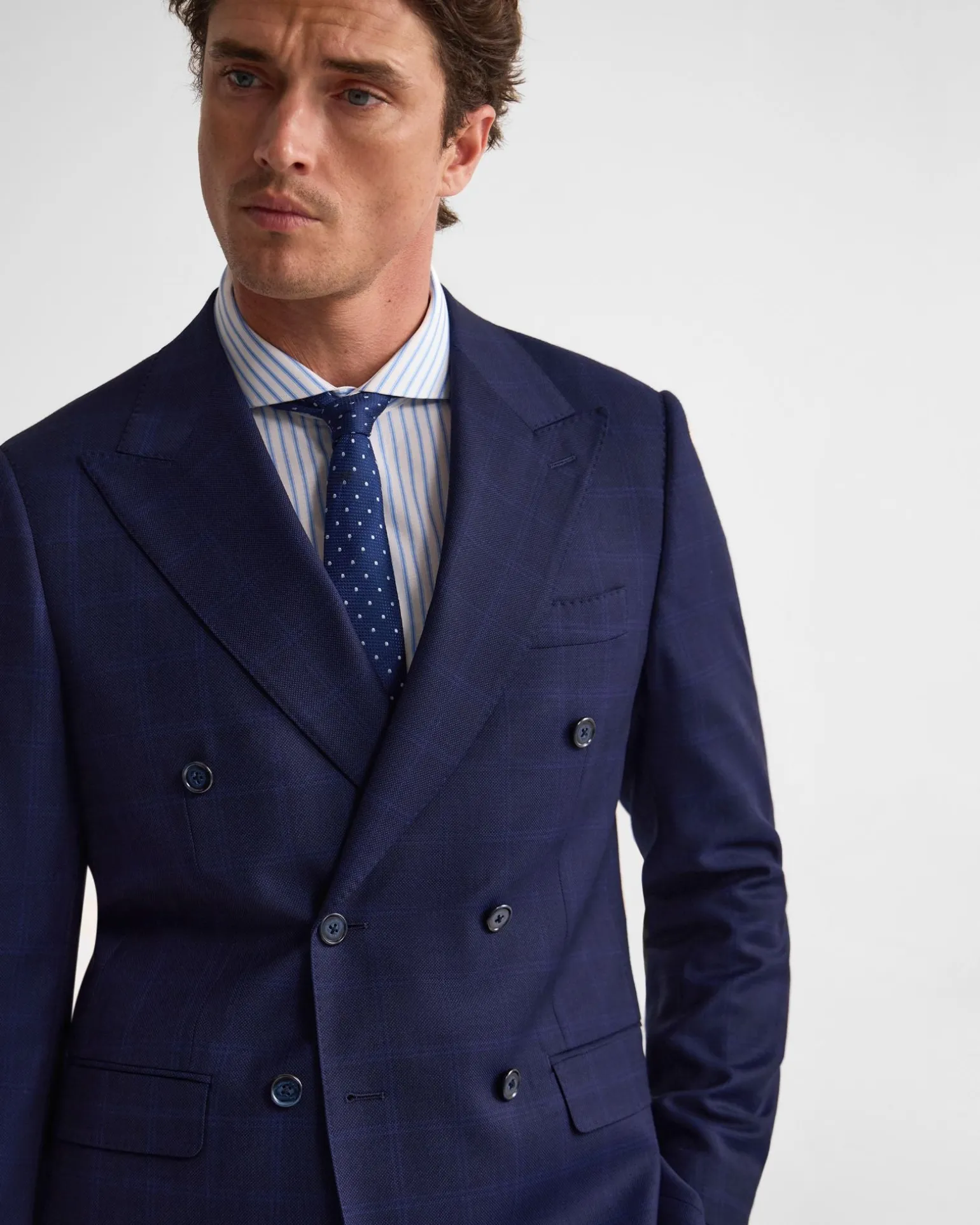 Hardy Double Breast Check Jacket