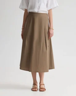 Harlow Snap Midi Skirt
