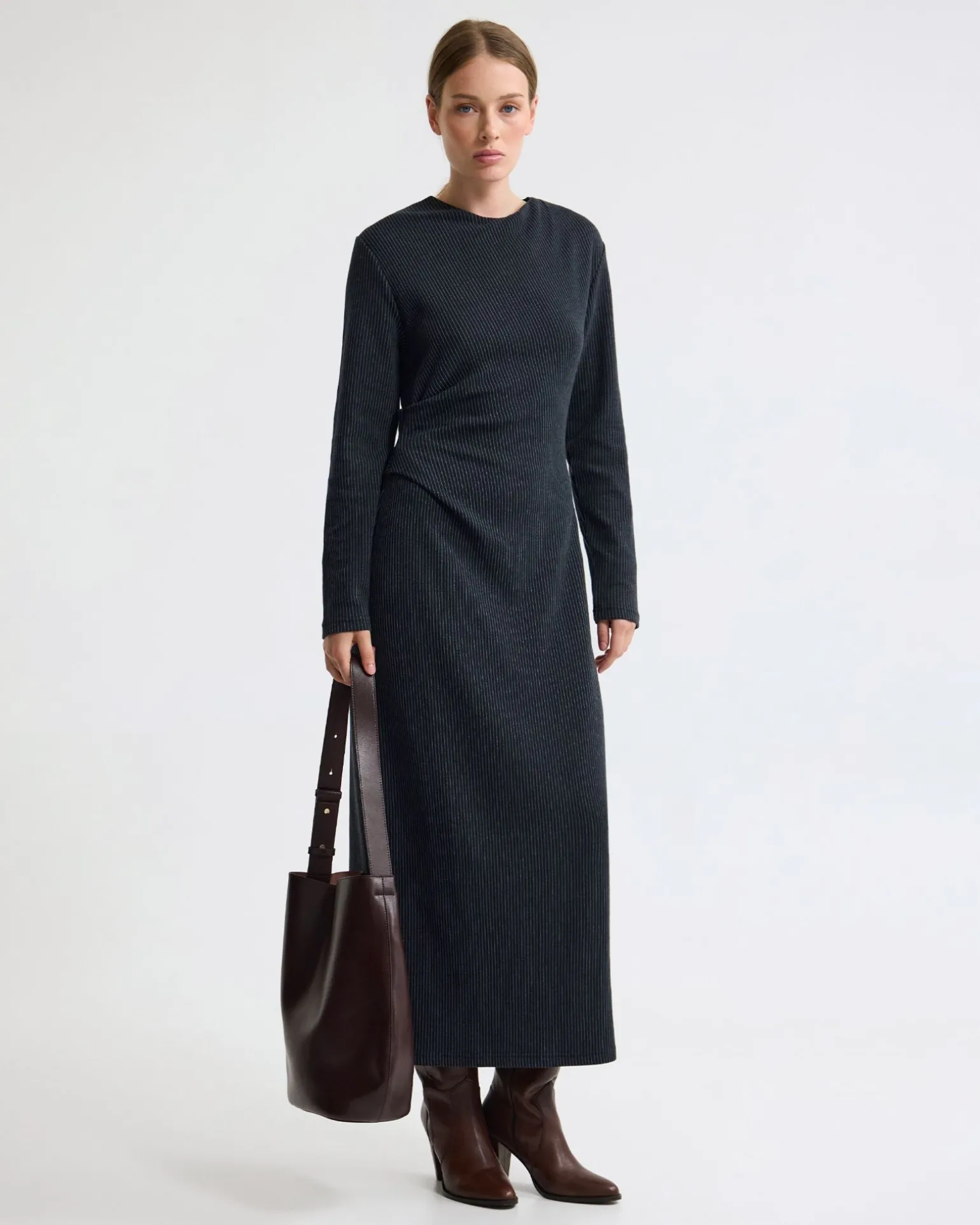 Hartley Jacquard Stripe Knit Dress