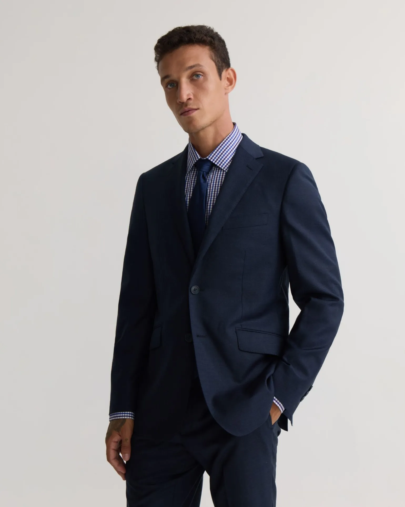 Hopkins Luxury Half Canvas Suit Jacket