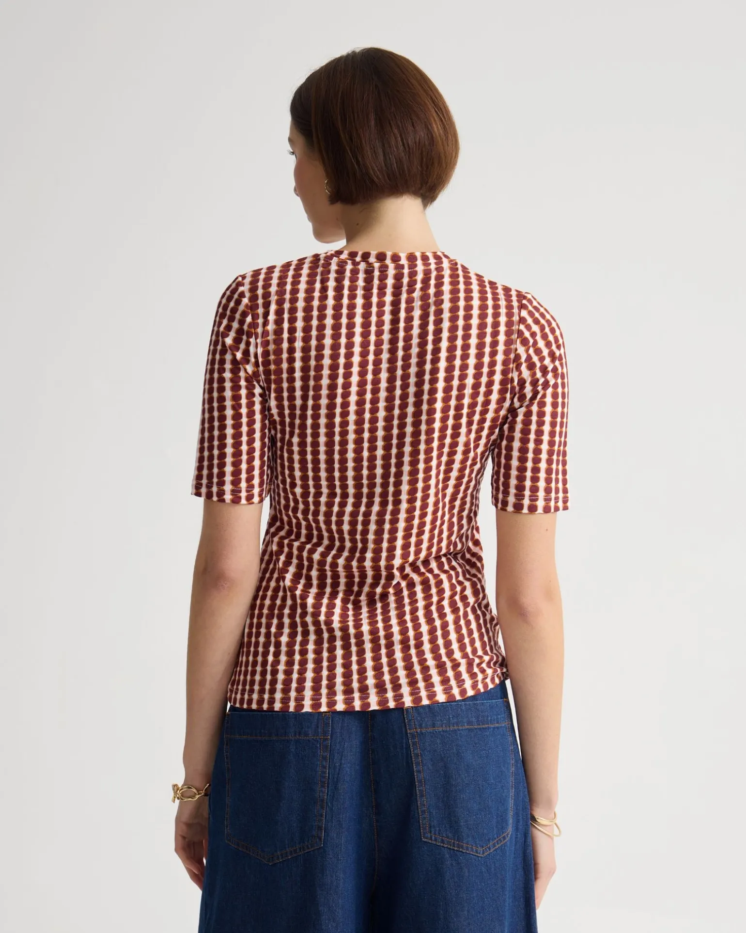 Imogen Printed Jersey Top