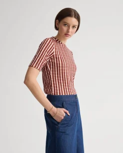 Imogen Printed Jersey Top