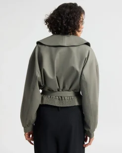 Indie Crop Belt Waist Jacket