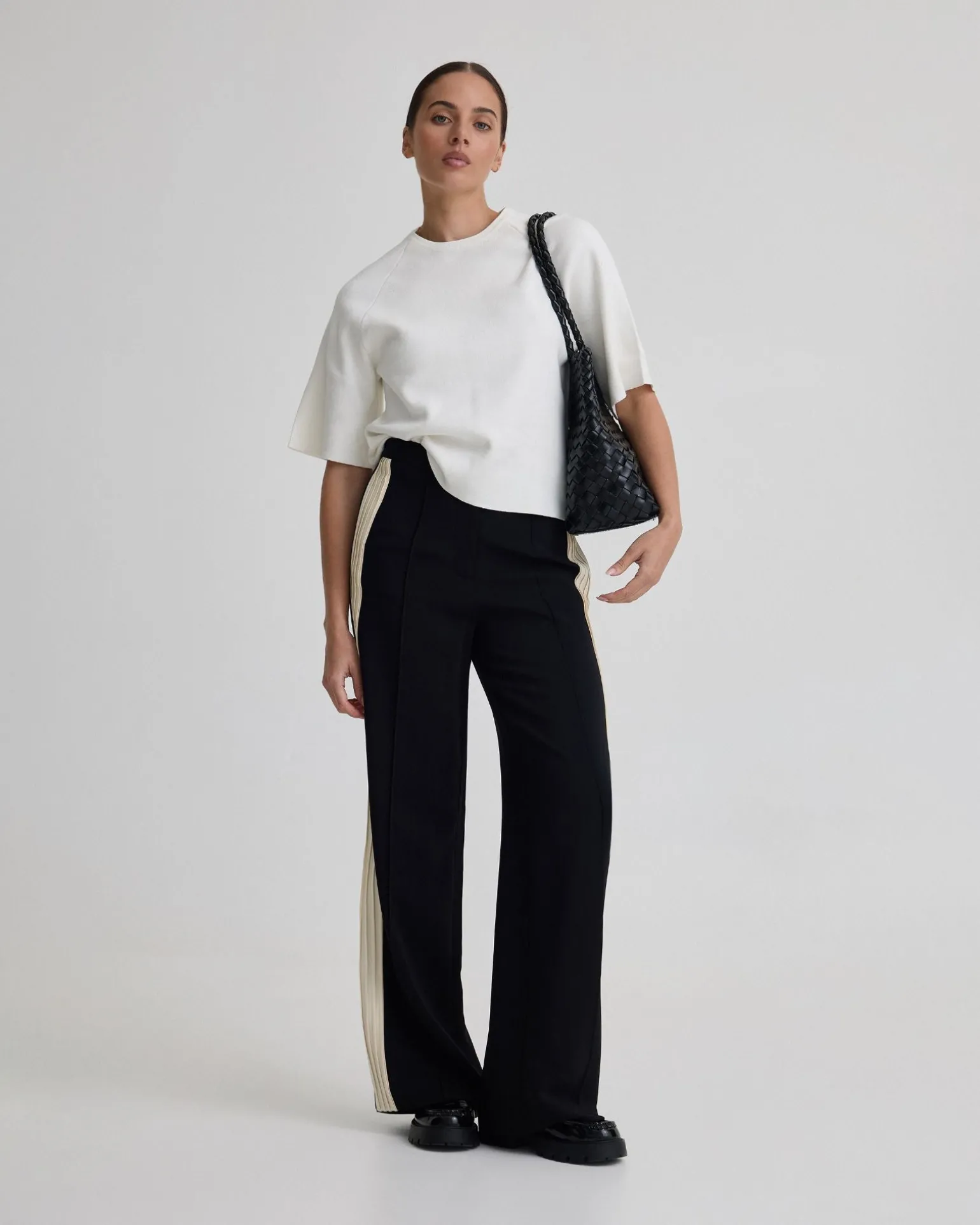 Ines Contrast Panel Pants