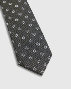 Isaac Ditsy 7Cm Silk/Wool Tie