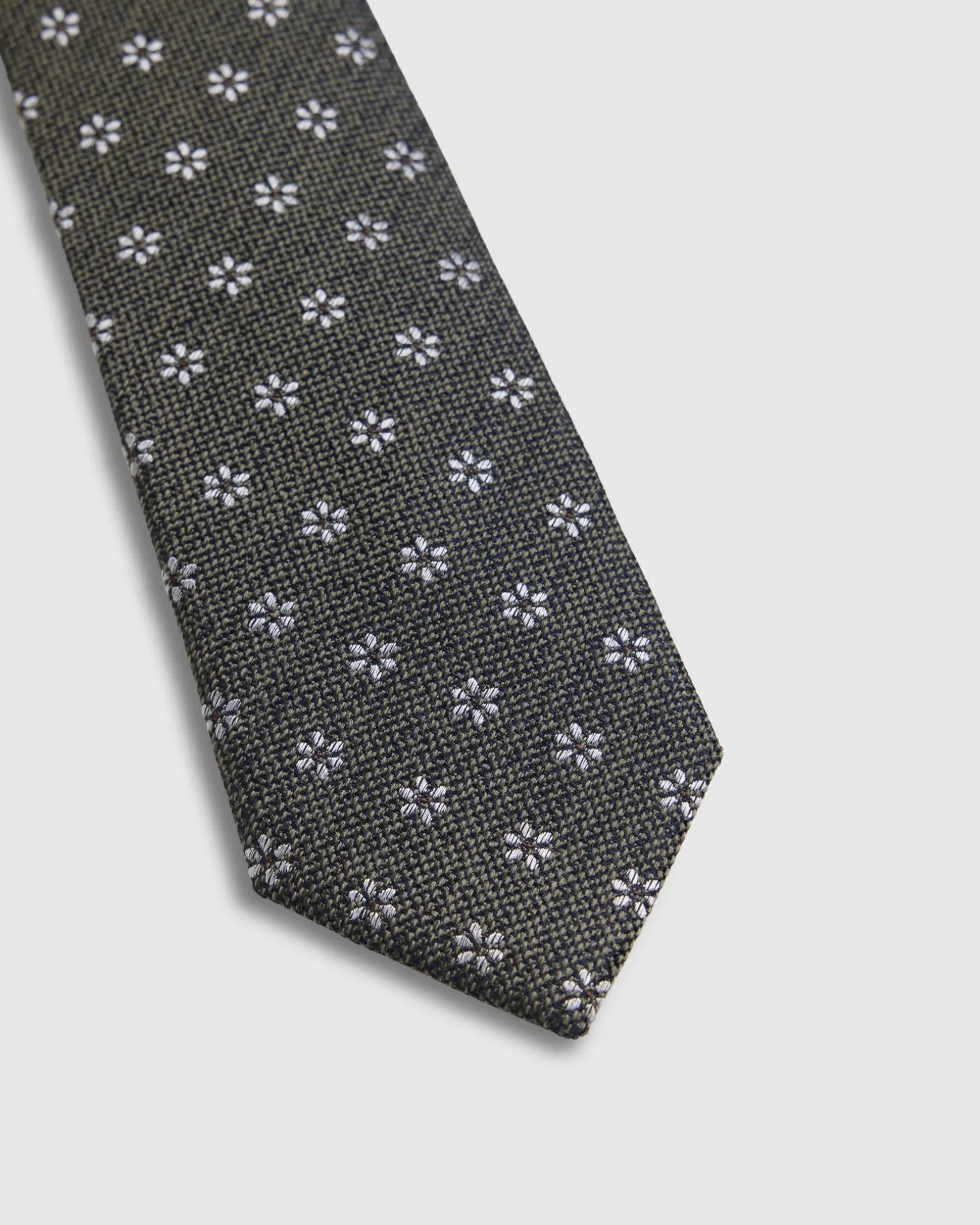 Isaac Ditsy 7Cm Silk/Wool Tie