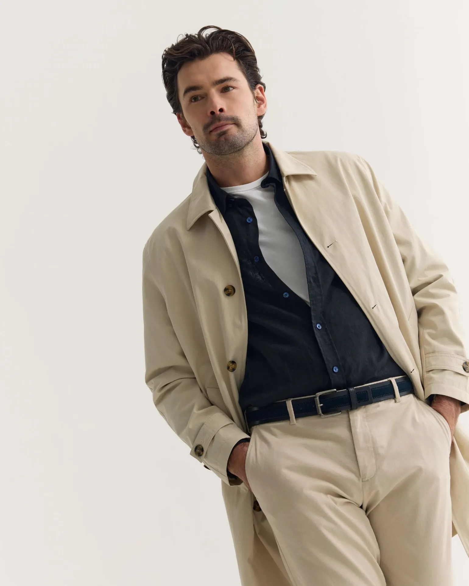 Jay Cotton Twill Trench Coat