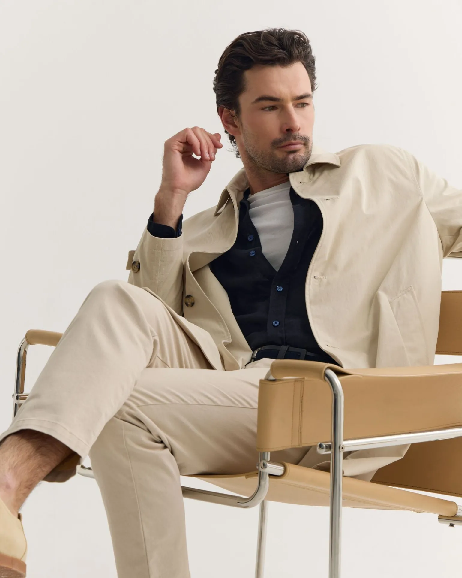 Jay Cotton Twill Trench Coat