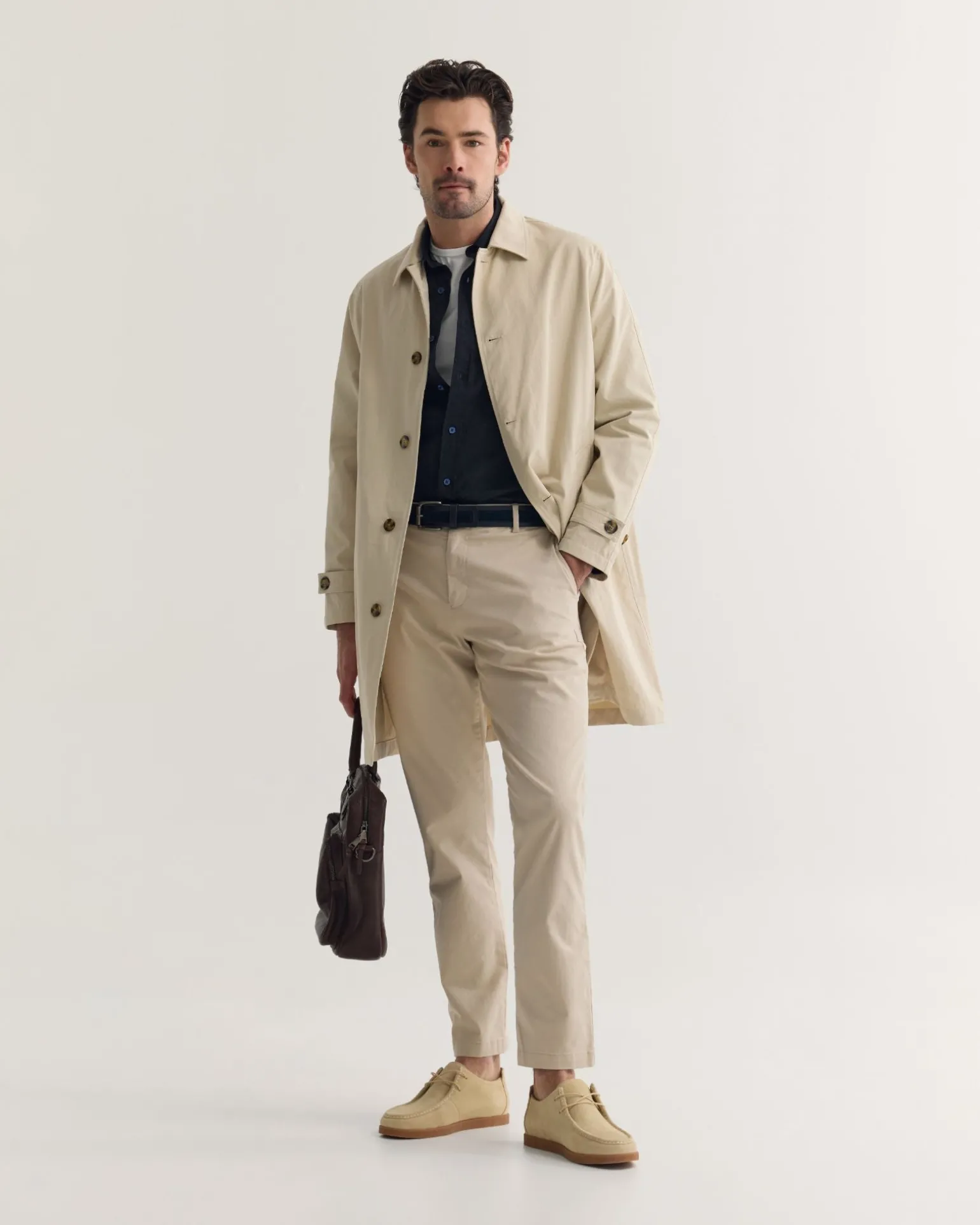 Jay Cotton Twill Trench Coat