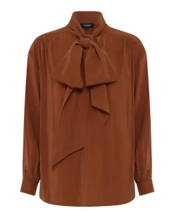 Jenna Rayon Blend Scarf Neck Top