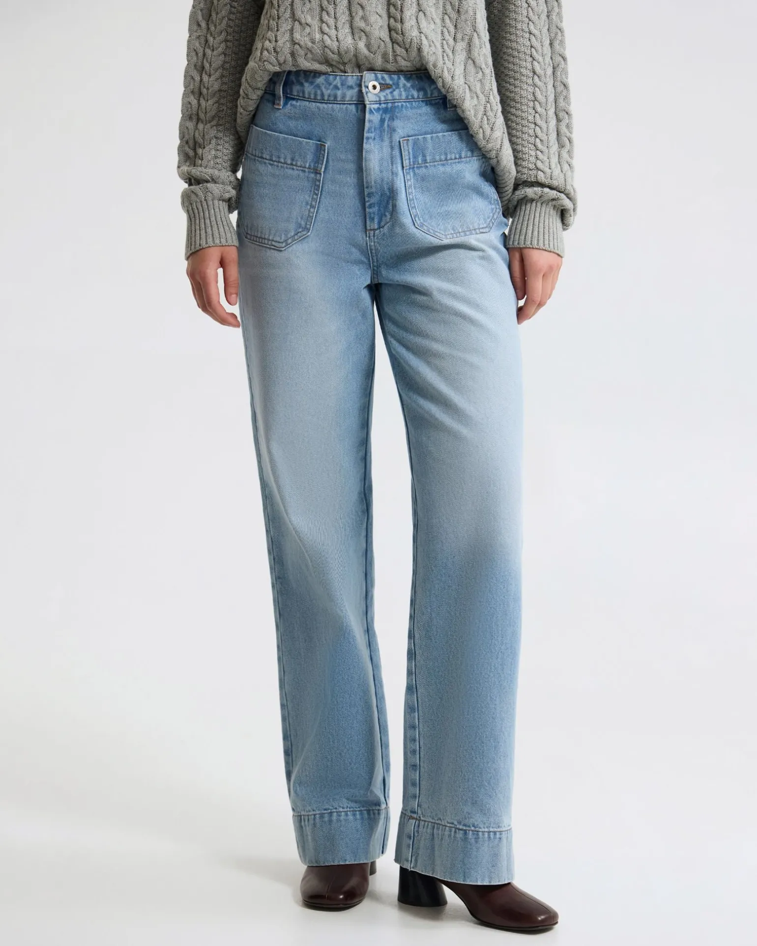 Joanie Pocket Front Denim Jeans
