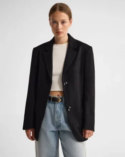Jordan Wool Blend Oversized Blazer