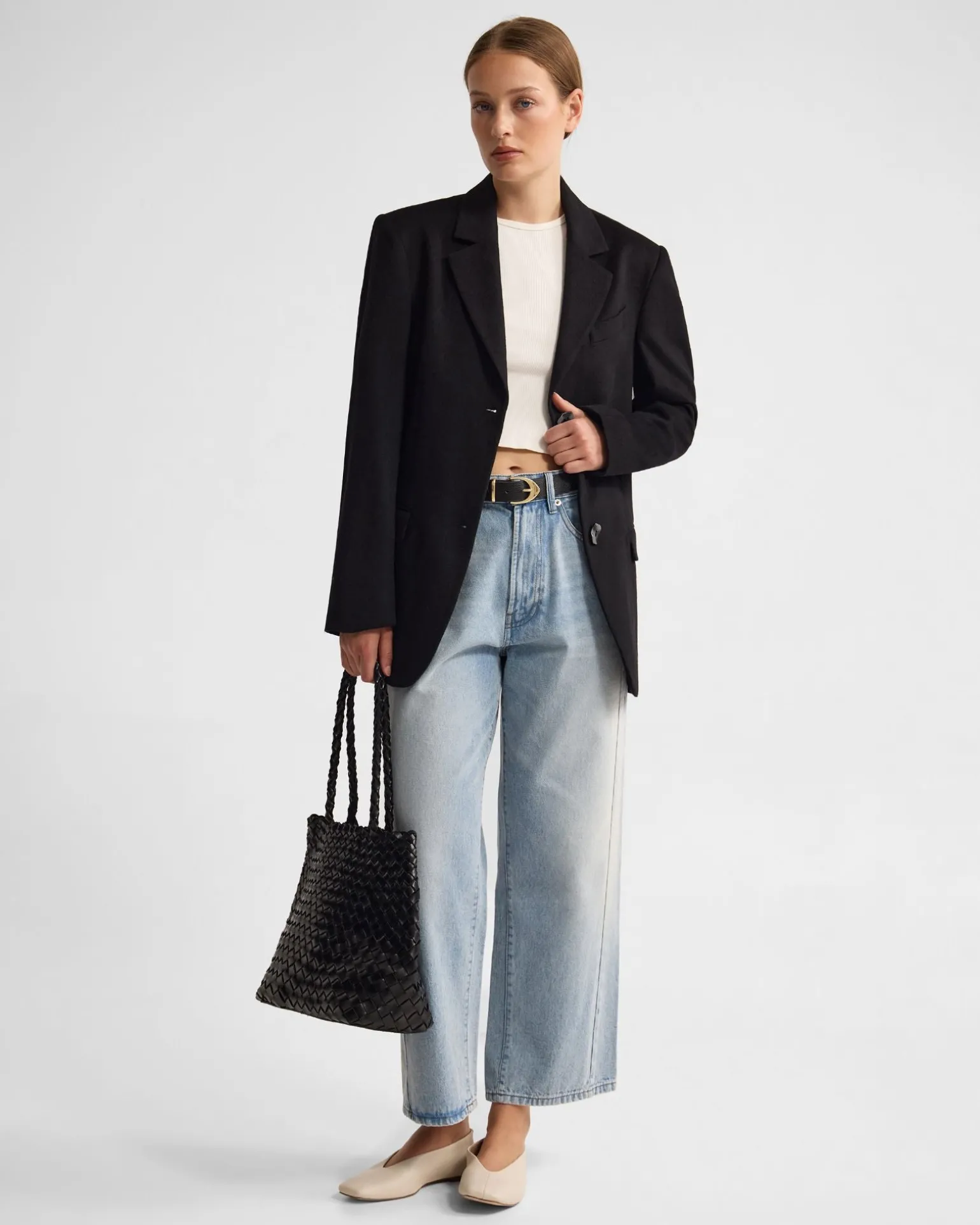 Jordan Wool Blend Oversized Blazer