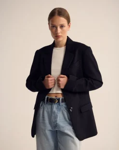 Jordan Wool Blend Oversized Blazer